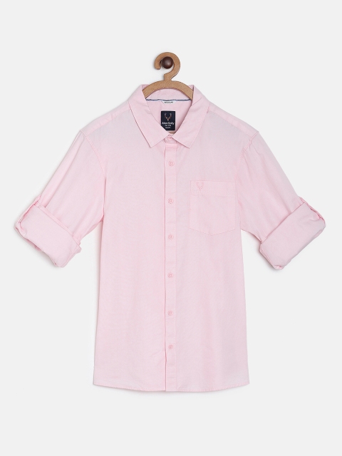 

Allen Solly Junior Boys Pink Regular Fit Solid Casual Shirt