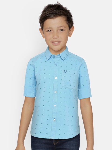 

Allen Solly Junior Boys Blue Sport Regular Fit Printed Casual Shirt