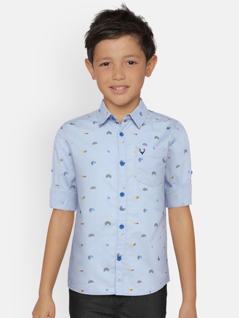 

Allen Solly Junior Boys Blue Sport Regular Fit Printed Casual Shirt