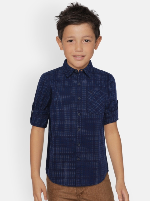 

Allen Solly Junior Boys Navy Blue Regular Fit Printed Casual Shirt