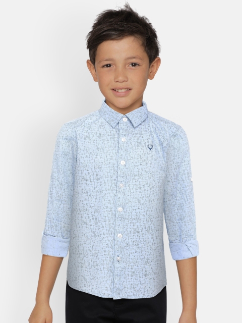 

Allen Solly Junior Boys Blue Regular Fit Printed Casual Shirt