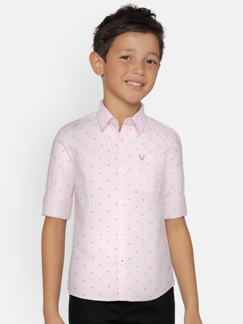 

Allen Solly Junior Boys Pink Sport Regular Fit Printed Casual Shirt