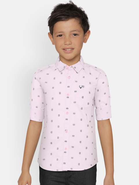 

Allen Solly Junior Boys Mauve Sport Regular Fit Printed Casual Shirt