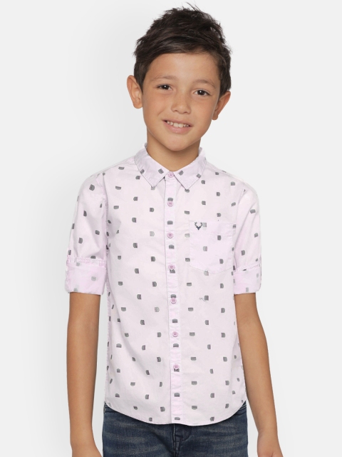 

Allen Solly Junior Boys Pink Regular Fit Printed Casual Shirt