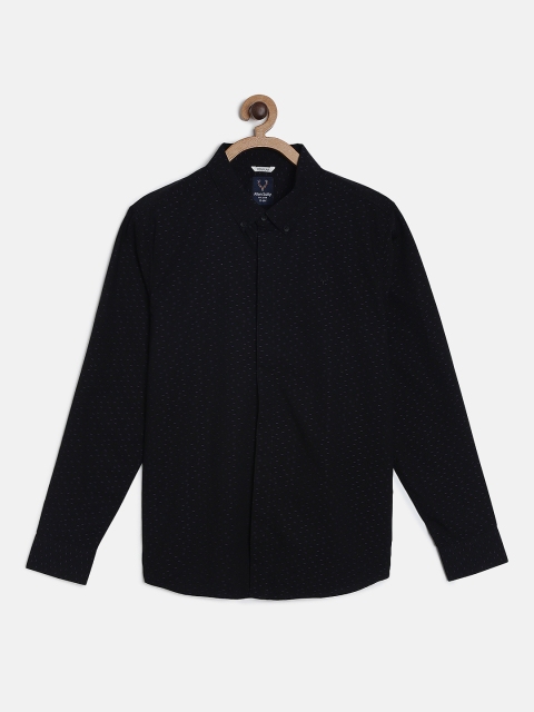 

Allen Solly Junior Boys Black Regular Fit Printed Casual Shirt