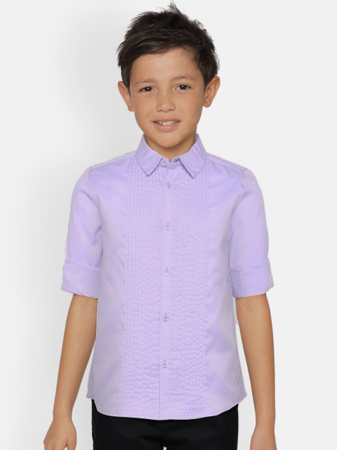 

Allen Solly Junior Boys Purple Slim Fit Solid Casual Shirt