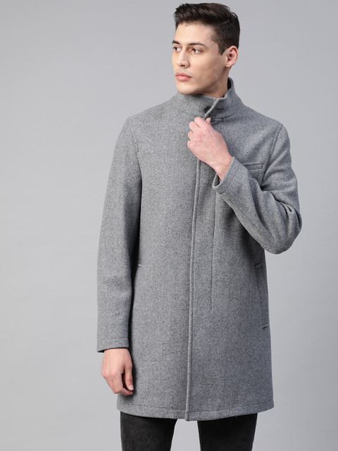 

Marks & Spencer Men Grey Solid Coat