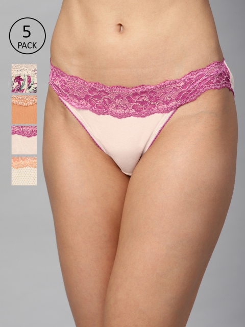 

Marks & Spencer Women Pack of 5 Bikini Briefs T614774PALE PINK MIX-PALE PINK MIX