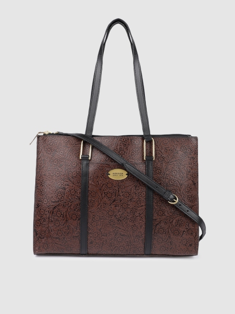 

Hidesign Brown Textured Leather Shoulder Bag