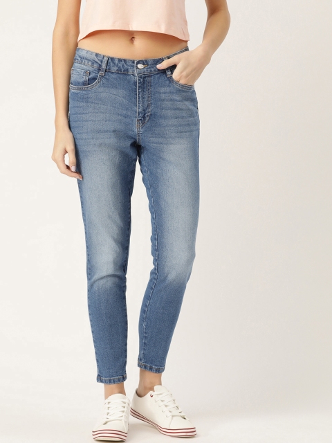 

Mast & Harbour Women Blue Skinny Fit Mid-Rise Clean Look Jeans