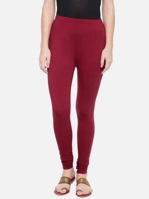 

Ethnicity Women Maroon Solid Churidhar