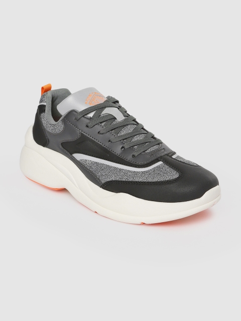 

Flying Machine Men Charcoal Grey SHUKI Sneakers
