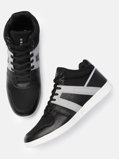 

U.S. Polo Assn. Men Black & Grey ABEN Sneakers