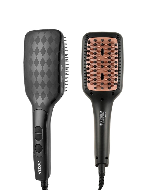 

Rozia Black Ionic Straight Hair Comb