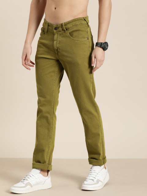 

Moda Rapido Men Khaki-Brown Slim Fit Mid-Rise Clean Look Stretchable Jeans