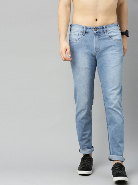 

HERE&NOW Men Blue Slim Fit Mid-Rise Clean Look Stretchable Jeans