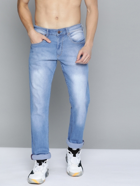 

HERE&NOW Men Blue Skinny Fit Mid-Rise Clean Look Stretchable Jeans