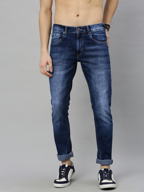 

HERE&NOW Men Blue Skinny Fit Mid-Rise Clean Look Stretchable Jeans