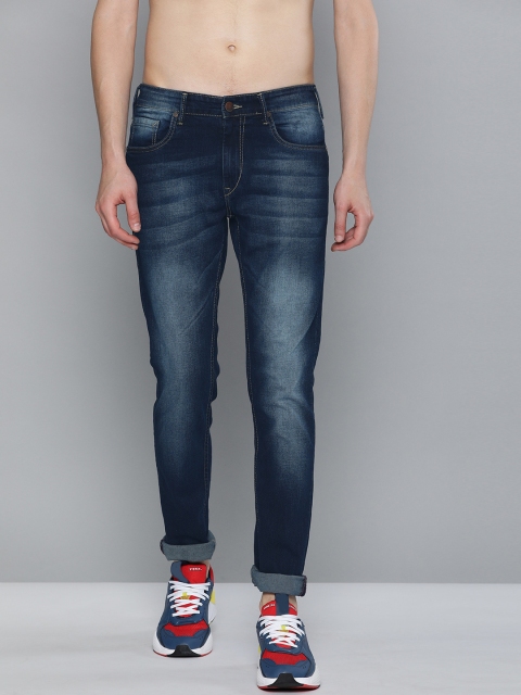 

HERE&NOW Men Blue Slim Fit Mid-Rise Clean Look Stretchable Jeans
