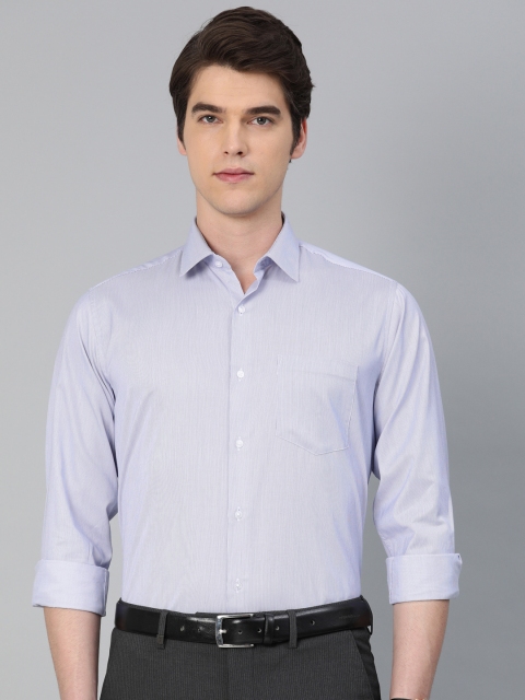 

Van Heusen Men Blue Custom Fit Striped Formal Shirt