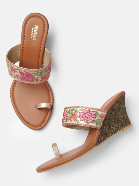 

Anouk Women Multicoloured Woven Design Wedges, Multi