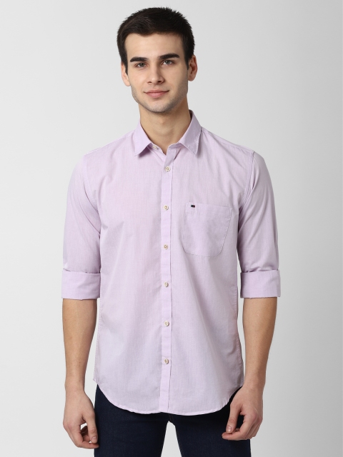 

Peter England Men Lavender Slim Fit Solid Casual Shirt