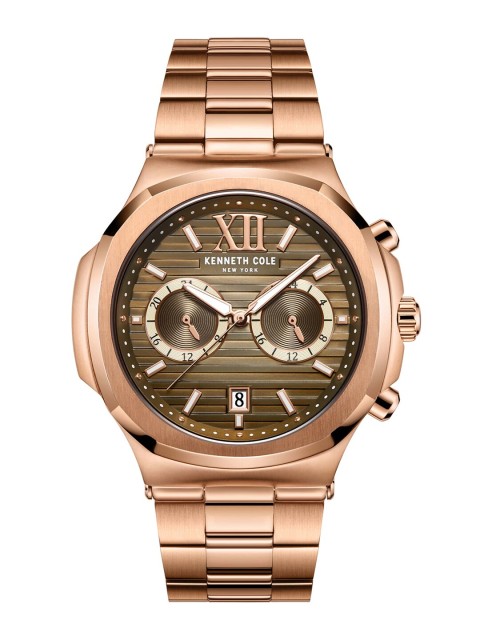

Kenneth Cole Men Olive Green & Brown Analogue Watch KC51017005MN