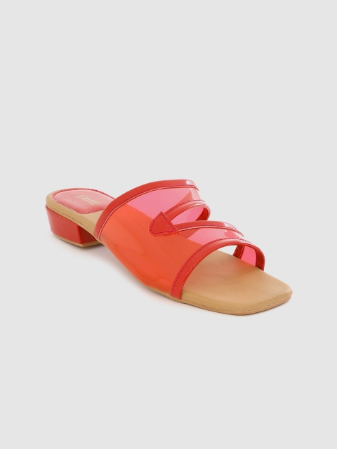 

Lavie Women Red Solid Heels with Cut-Out