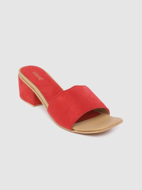 

Lavie Women Red Solid Heels