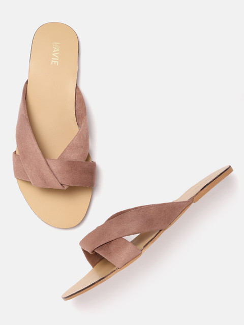 

Lavie Women Dusty Pink Solid Open Toe Flats