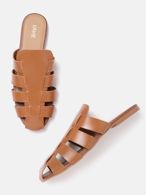 

Lavie Women Tan Brown Solid Mules