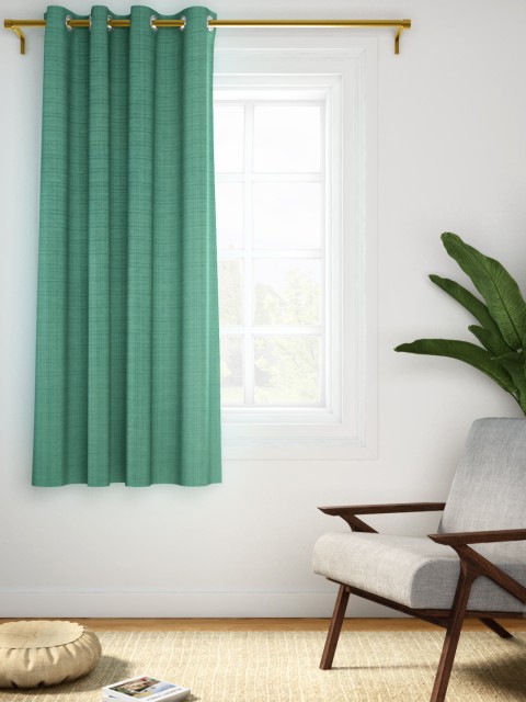 

Aura Sea Green Single Self-Design Window Curtain
