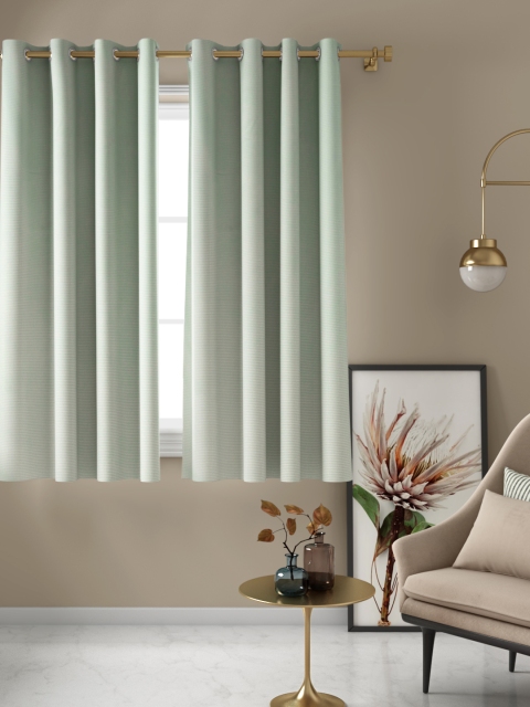 

Aura Green Single Window Curtain