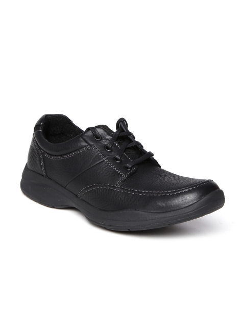 

Clarks Men Black Nubuck Leather Casual Shoes
