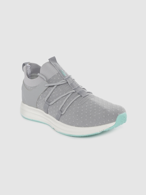 

HRX by Hrithik Roshan Women Grey Woven Design Front Runner Shoes