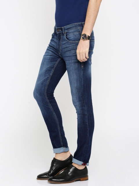 

Harvard Men Blue Skinny Fit Mid-Rise Clean Look Jeans