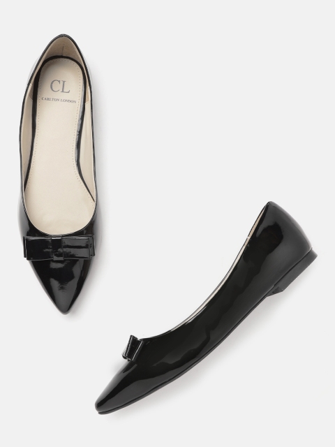 

Carlton London Women Black Solid Ballerinas