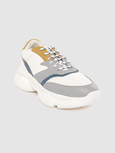 

Roadster Women White & Grey Colourblocked Sneakers