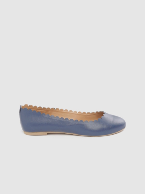 

DressBerry Women Navy Blue Solid Ballerinas