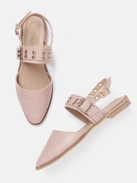 

Roadster Women Pink Rivet Detail Flats