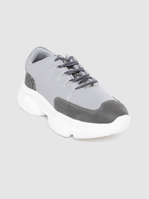 

Roadster Women Grey Solid Sneakers