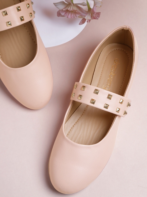 

DressBerry Women Pink Embellished Detail Ballerinas