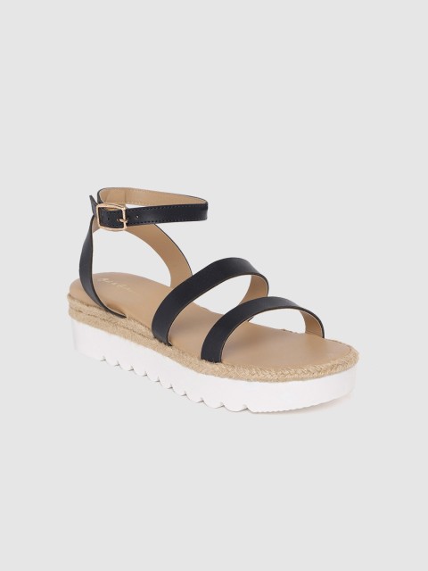 

Mast & Harbour Women Navy Blue Solid Flatforms
