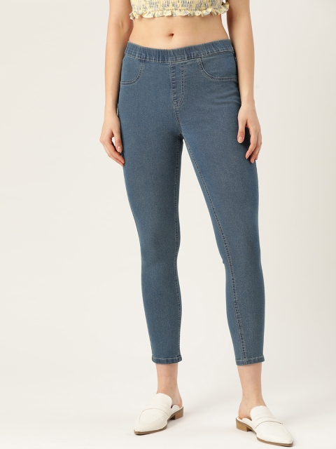 

DressBerry Women Blue Super Skinny Fit Solid Jeggings