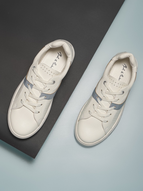 

Mast & Harbour Women White Perforated Detail Sneakers