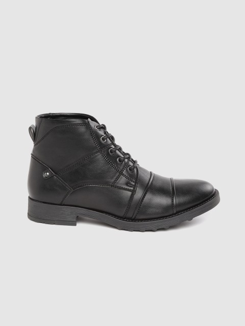 

Roadster Men Black Solid Flat Boots