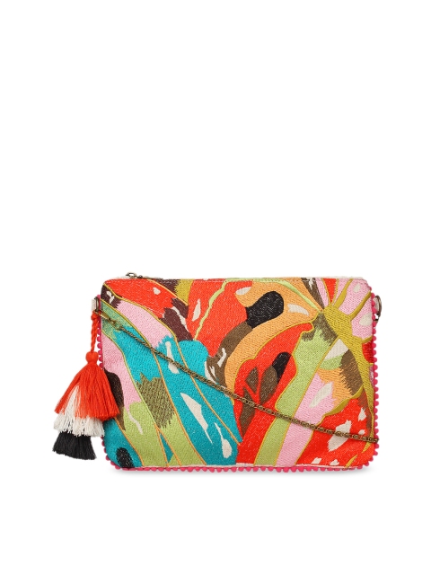 

Anekaant Multicoloured Self Design Sling Bag, Multi