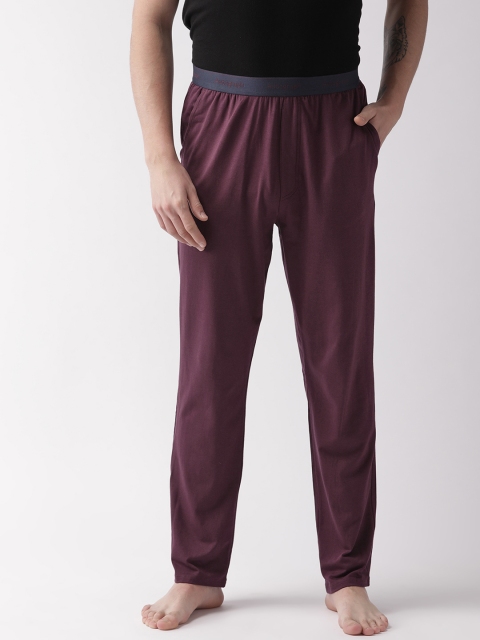 

Marks & Spencer Men Burgundy Solid Lounge Pants