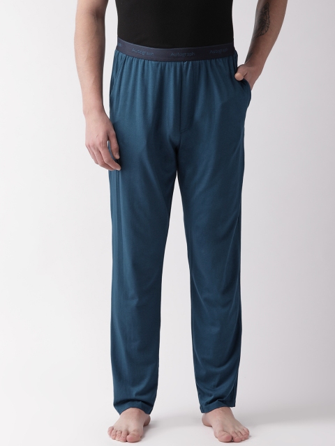 

Marks & Spencer Men Teal Blue Solid Lounge Pants