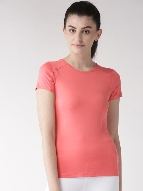 

Marks & Spencer Women Pink Solid Round Neck T-shirt